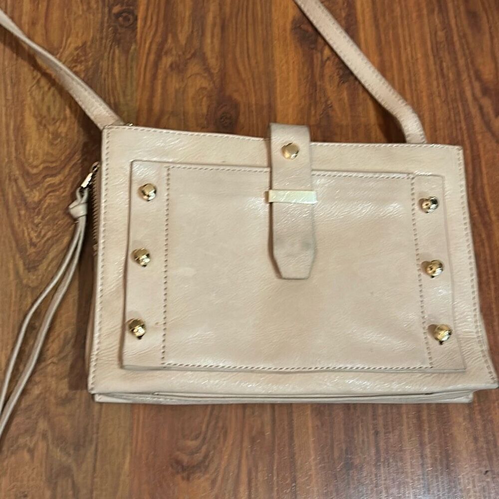 Botkier blush leather studded Crossbody bag